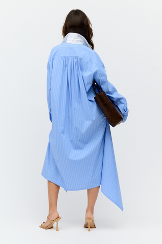 SUKIENKA KOSZULOWA BLUE STRIPES