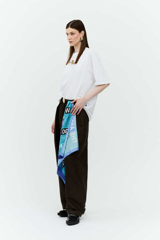 T-SHIRT BLEU WHITE